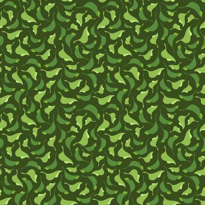 Natural leaves seamless pattern with hand drawn Botanical elements like Green tea, basil, mint, apple or lilac bush foliage, abstract leaf texture on dark background for fabric design, packaging print
