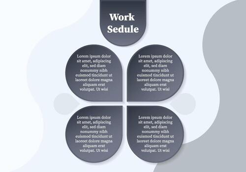 trabajo calendario infografía datos fluir gráfico vector