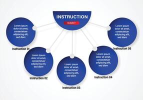 Instructional Flowchart Dscribe business data vector