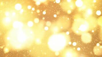 Golden light sparkles on a bright background, creating a festive or elegant mood with shimmering particles. video