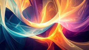 Abstract background showcasing flowing dynamic textures in vibrant colors creating modern digital ar video