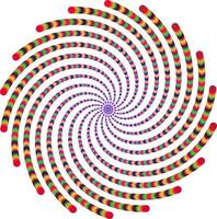 Radial Burst Abstract Composition with Cyan and Blue Dots vector