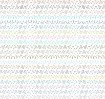 Abstract Wavy Lines in a Repeating Sequence with Various Colors vector