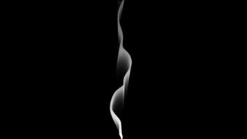 Smooth Smoke Effect Floating Upwards - 10s Cinematic Overlay .Black Background Loop video