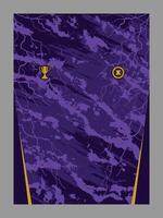Purple abstract jersey with trophy and logo vector