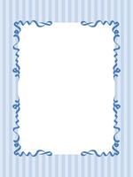Vintage Bow Ribbon Frame Lace Art. Mediterranean Amalfi Style Art. Empty Wedding Card Invitation Page. Italy or Greece Romantic Vibes Elegant Line Design. Elegant Timeless Minimalist Retro Border. vector