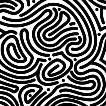 resumen modelo de negro y blanco curvo líneas vector