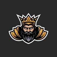 Regal king logo illustration vector