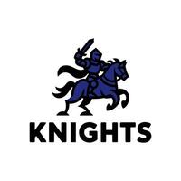 Majestic Knight on Horseback with Raised Sword, Symbolizing Strength, Chivalry, and Victory vector