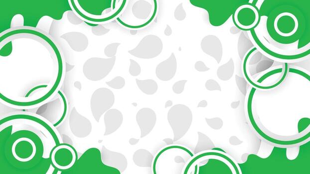 moderno verde circulo marco con resumen gotita antecedentes vector