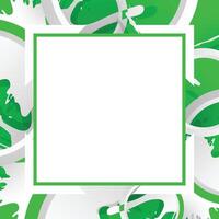 Modern Green Abstract Frame Background vector