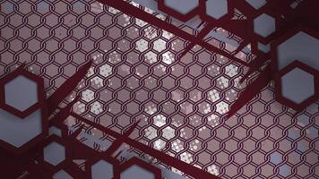Hexagon Chain Mesh Abstract Background vector