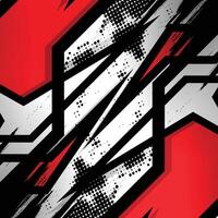 Red and black abstract design vector