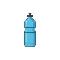 A cartoon icon of a blue water bottle, an essential accessory for hydration during cycling. vector