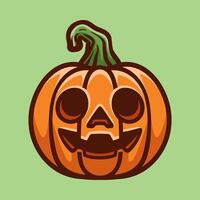 simple fun pumpkin colorful logo mascot isolated drawing line style sketch classic vintage design illustration vector
