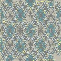Ethnic seamless rug pattern of rhombus in the northern peoples style. Tribal authentic ornament. Damascus style wallpaper. Decorative mosaic, patchwork background for fabric print vector