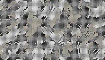 Military digital camouflage. Seamless camo pattern. Halftone dots background. Light gray and black color. Abstract texture for print on fabric, textile or paper vector