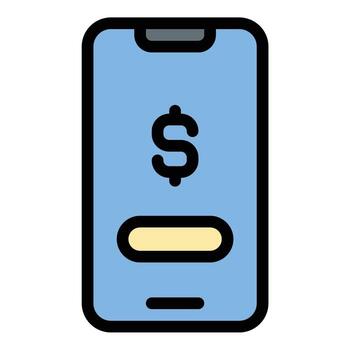 Payment icon flat line style illustration representing financial transactions and online purchases, suitable for e-commerce platforms, digital wallets, and retail checkout systems vector