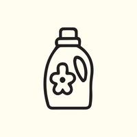 Laundry Detergent Bottle Icon Simple Design for Home Care Products vector