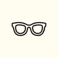 Classic Black Frame Eyeglasses Elegant Eye Protection Accessory Style vector