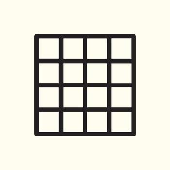 Symmetrical Grid Composition Simple Black Lines on Light Background vector