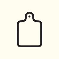 Minimalist Cutting Board Design for Culinary Creations Preparation vector
