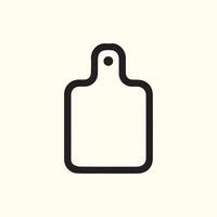 Versatile kitchen cutting board icon simple elegant design for cooking concepts vector