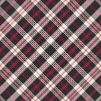 Black and red plaid pattern design vector