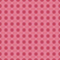 Red snowflake pattern on pink background vector