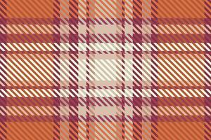 Colorful plaid pattern in orange and purple vector
