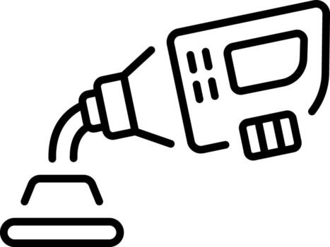 A linear style icon representing detergent vector