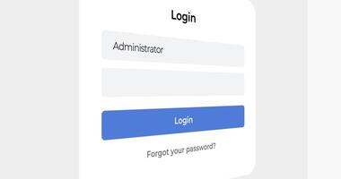 Animation window login page UI with overused password video