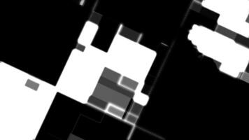 Dynamic Abstract Geometric Shapes Evolving in Black and White Motion. video