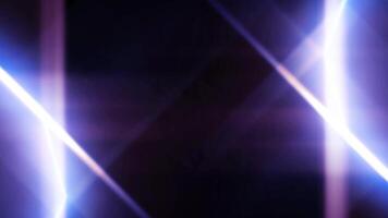 Futuristic abstract light leaks overlay, vibrant purple and blue neon beams over a dark background. Ideal for use in cinematic motion graphics, music videos, stage visuals, or digital effects. video
