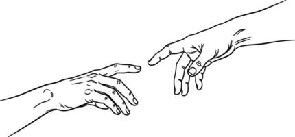The creation of adam and eve coloring pages vector