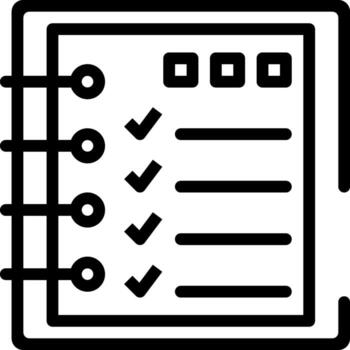 Checklist Icon Depicting Organization and Prioritization in Modern Design vector