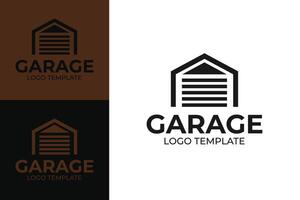 Garage door logo design template symbol illustration vector