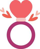 Ring Love Valentine Ornament vector