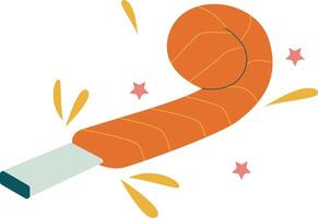 Trumpet New Year Shape vector