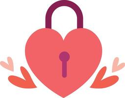 Love Key Valentine Ornament vector