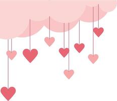 Hanging Valentine Ornaments vector
