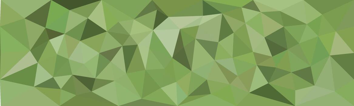 Green low poly background with various shades of green triangles forming an abstract geometric pattern. vector