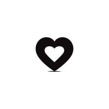 A simplistic heart icon displays a pulse shape, set against a transparent background. Features smooth lines and is optimized for scalability in various formats. vector