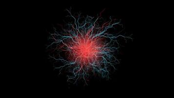 Neural Network Animation Footage with Glowing Connections video