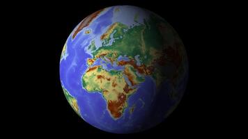 4K Loop Globe Background Earth Animation video