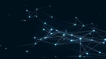 Minimalist Network Animation with Connecting Dots and Lines video