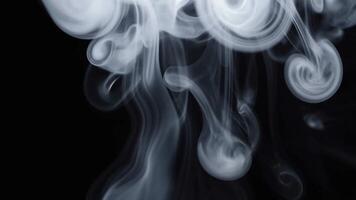 Seamlessly Looping Realistic Smoke Swirls Abstract Background video