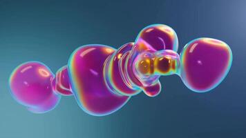 Vibrant Morphing Liquid Blobs in Colorful Loop Animation video