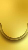 Looping gold circle animated abstract geometric monochrome portrait background with empty place for logo or product promotion video