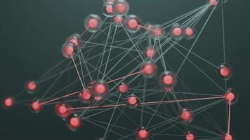 Digital Web Grid Abstract Connection Lines Motion Graphics 3D Plexus Network Background video